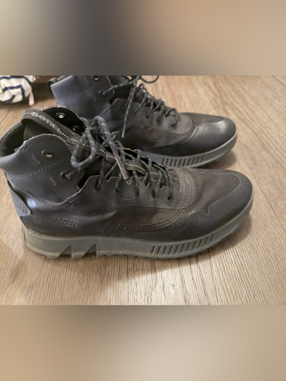 Sorel Men's Black High-Top Athletic Sneakers Sz 11.5